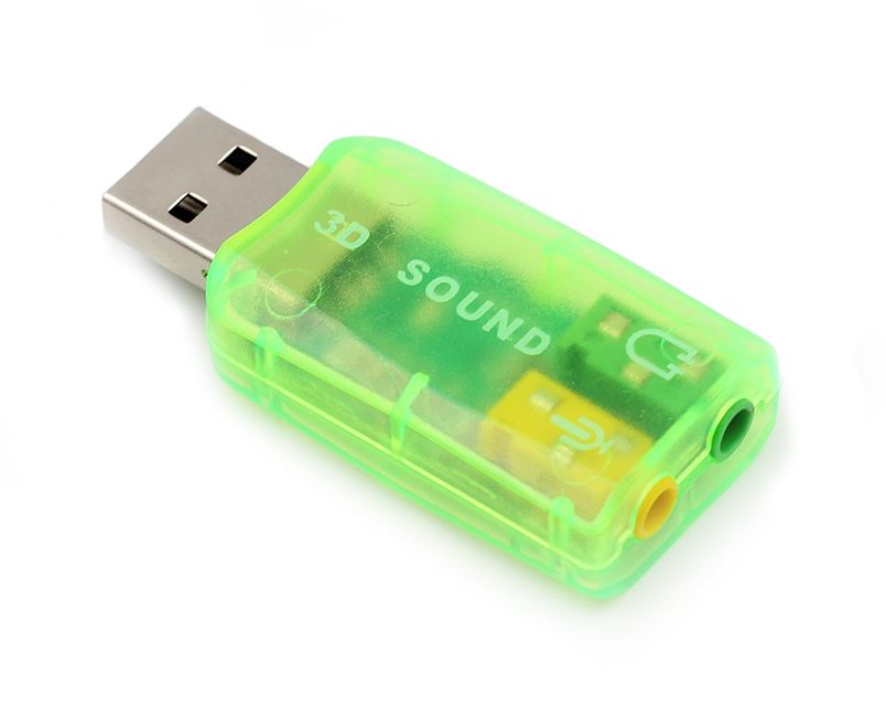 USB 2.0 Audio adapter 3D Sound (5.1) groen